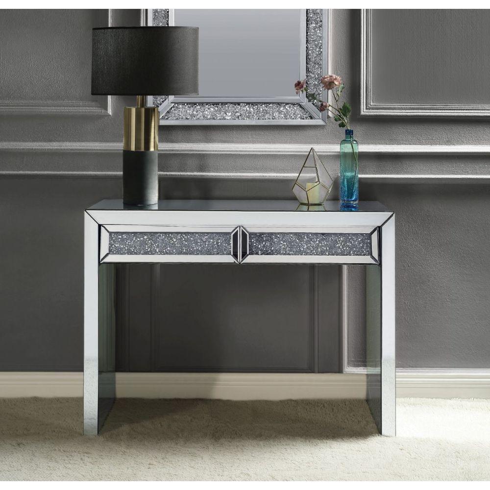ACME - Noralie - Accent Table - Pearl Silver - 32" - 5th Avenue Furniture
