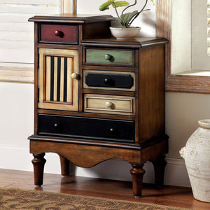 Furniture of America - Neche - Accent Chest - Multi / Antique Walnut - 5th Avenue Furniture