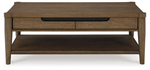 Roanhowe - Brown - Rectangular Cocktail Table - 5th Avenue Furniture