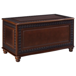 CoasterElevations - Finlay - Flip Open Storage Cedar Chest - Deep Tobacco - 5th Avenue Furniture