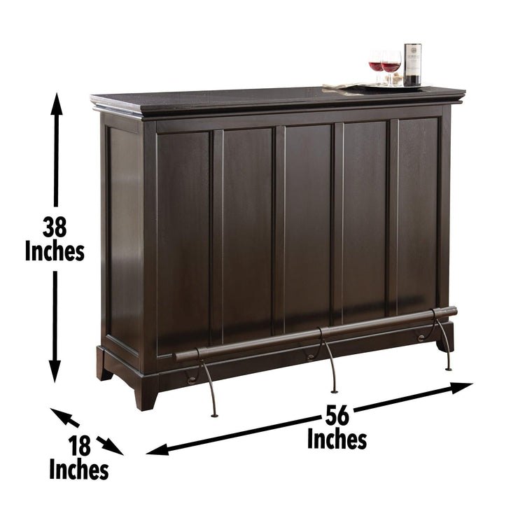 Steve Silver Furniture - Garcia - Silverstone Top Counter - Dark Brown - 5th Avenue Furniture