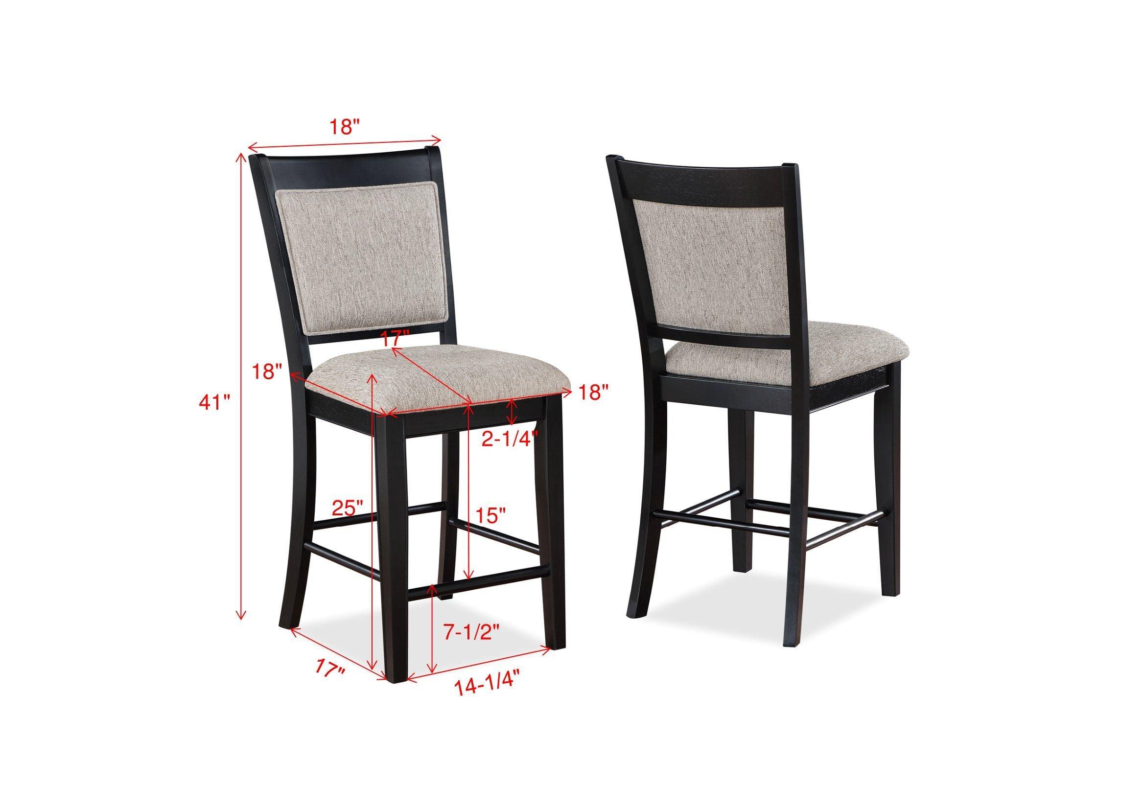 Crown Mark - Fulton - Counter Height Chair (Set of 2) - 5th Avenue Furniture