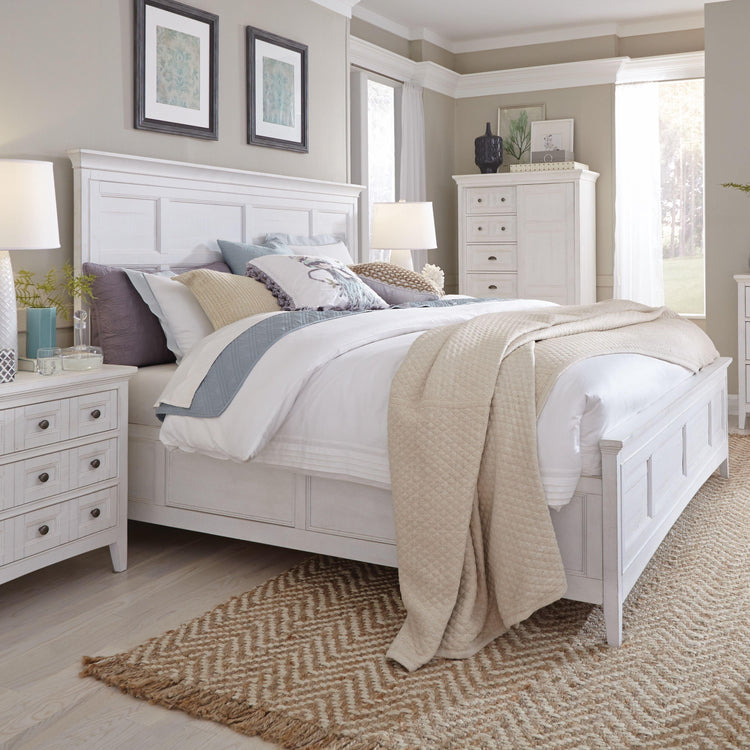 Magnussen Furniture - Heron Cove - Complete Panel Bed With Regular Rails - 5th Avenue Furniture