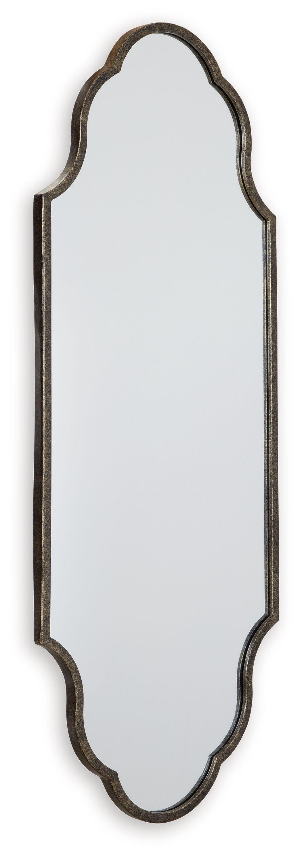 Signature Design by Ashley® - Hallgate - Antique Gold Finish - Accent Mirror - 5th Avenue Furniture