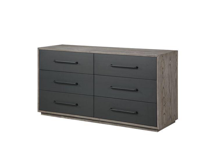 ACME - Estevon - Dresser - Gray Oak Finish - 5th Avenue Furniture