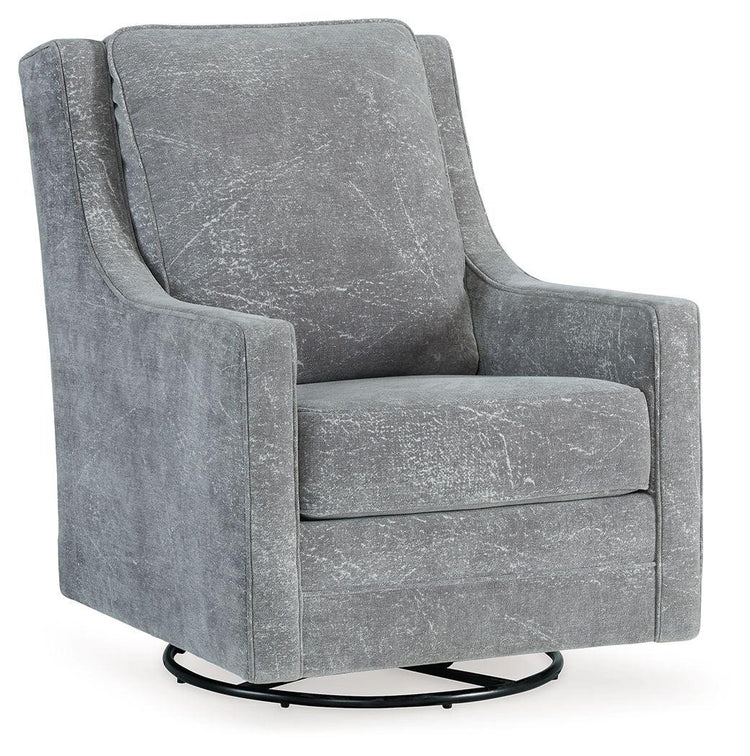 Signature Design by Ashley® - Kambria - Ash - Swivel Glider Accent Chair - 5th Avenue Furniture