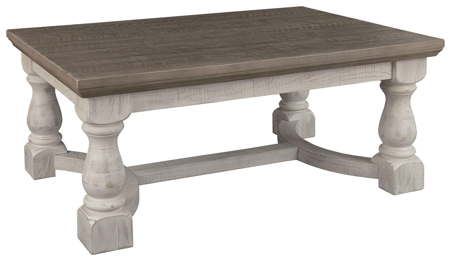 Ashley Furniture - Havalance - Gray / White - Rectangular Cocktail Table - 5th Avenue Furniture