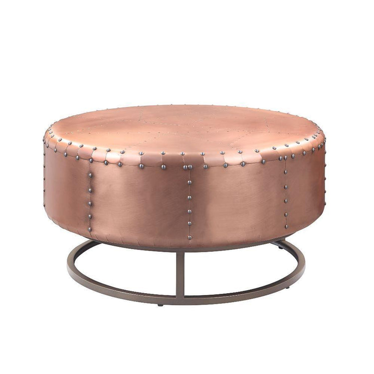 ACME - Raith - Coffee Table - Rose Gold Aluminum - 5th Avenue Furniture