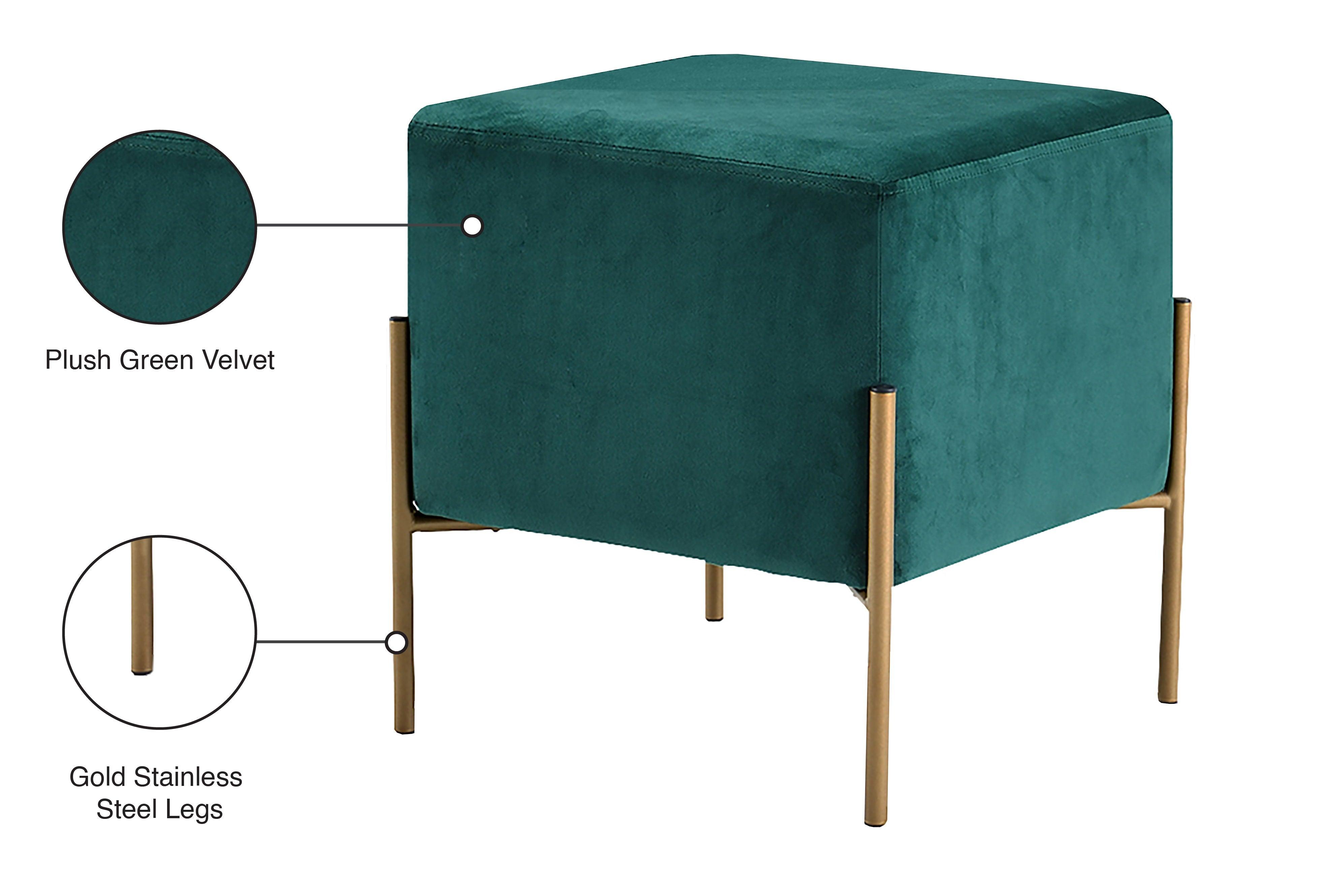 Meridian Furniture - Isla - Stool Ottoman - 5th Avenue Furniture