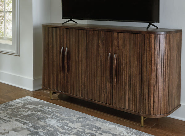 Amickly - Dark Brown - Accent Cabinet - 5th Avenue Furniture
