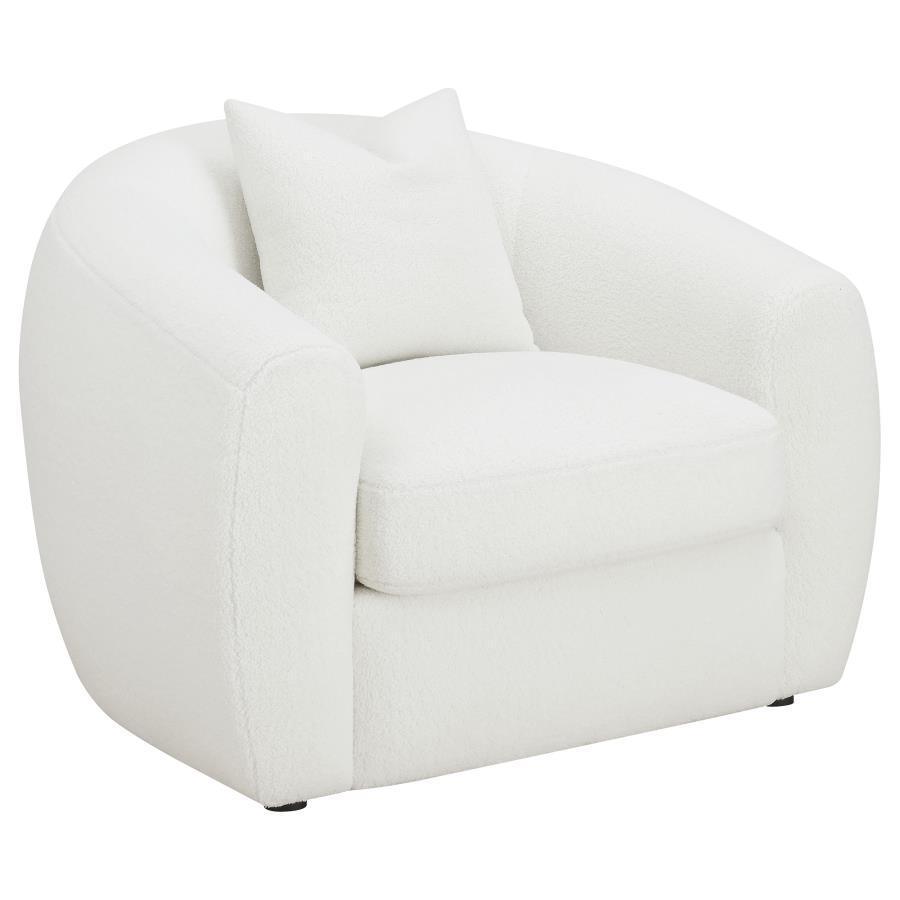 CoasterElevations - Isabella - Upholstered Tight Back Chair - White - 5th Avenue Furniture