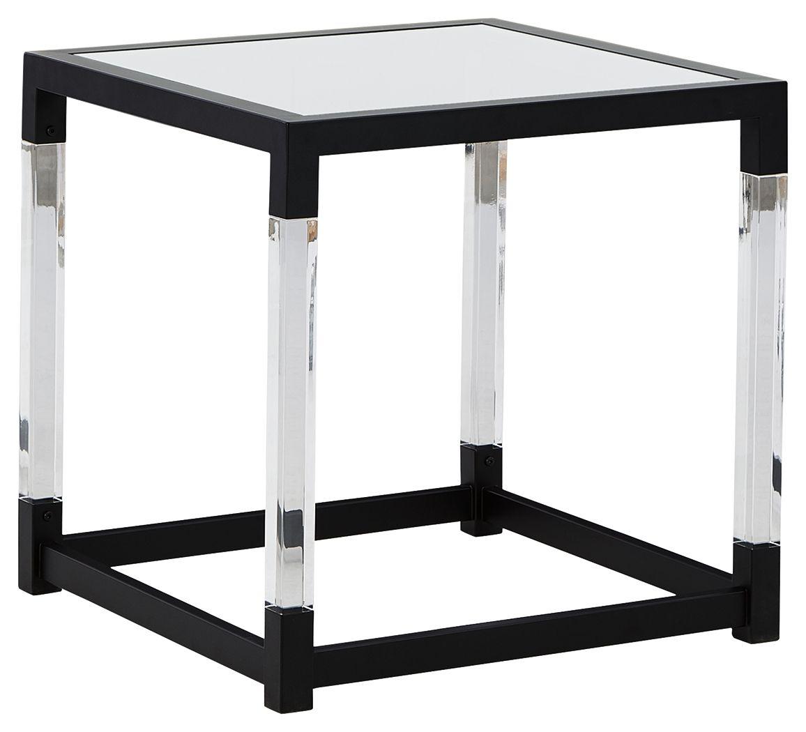 Ashley Furniture - Nallynx - Metallic Gray - Square End Table - 5th Avenue Furniture