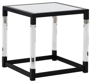 Ashley Furniture - Nallynx - Metallic Gray - Square End Table - 5th Avenue Furniture