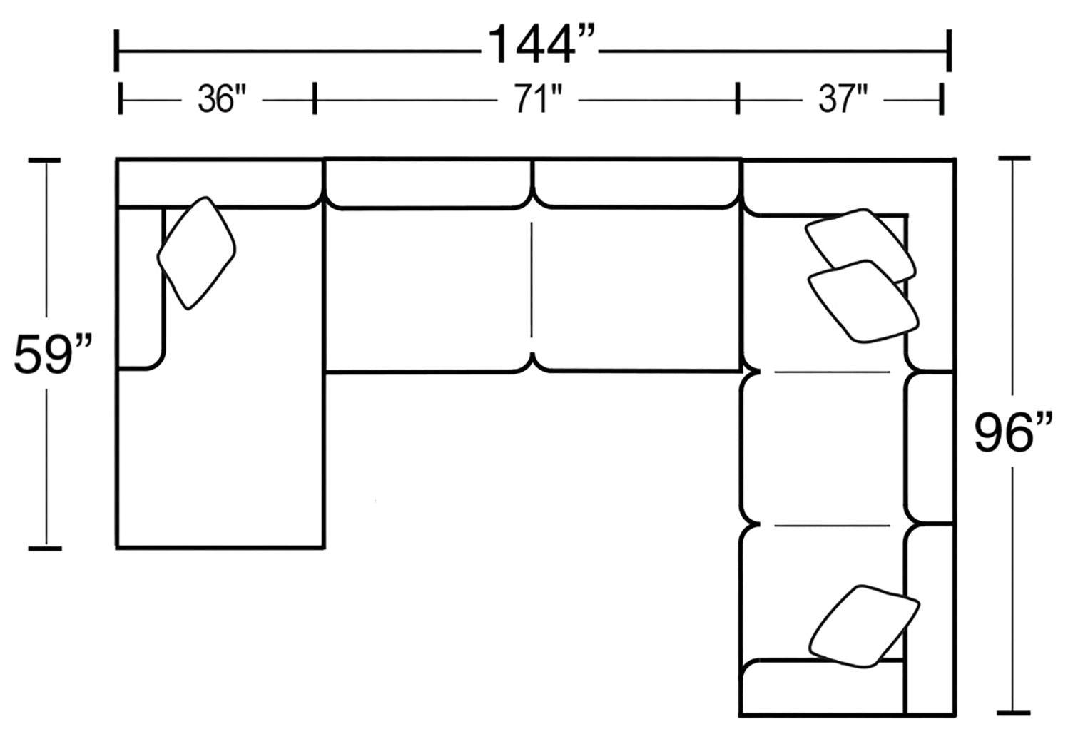 Jackson - Harper - Sectional - 5th Avenue Furniture