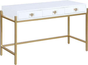 Meridian Furniture - Abigail - Desk - White - 5th Avenue Furniture