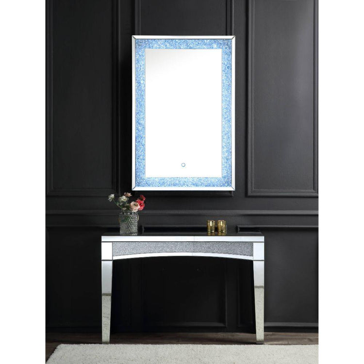 ACME - Noralie - Wall Decor - Mirrored & Faux Diamonds - Wood - 47" - 5th Avenue Furniture