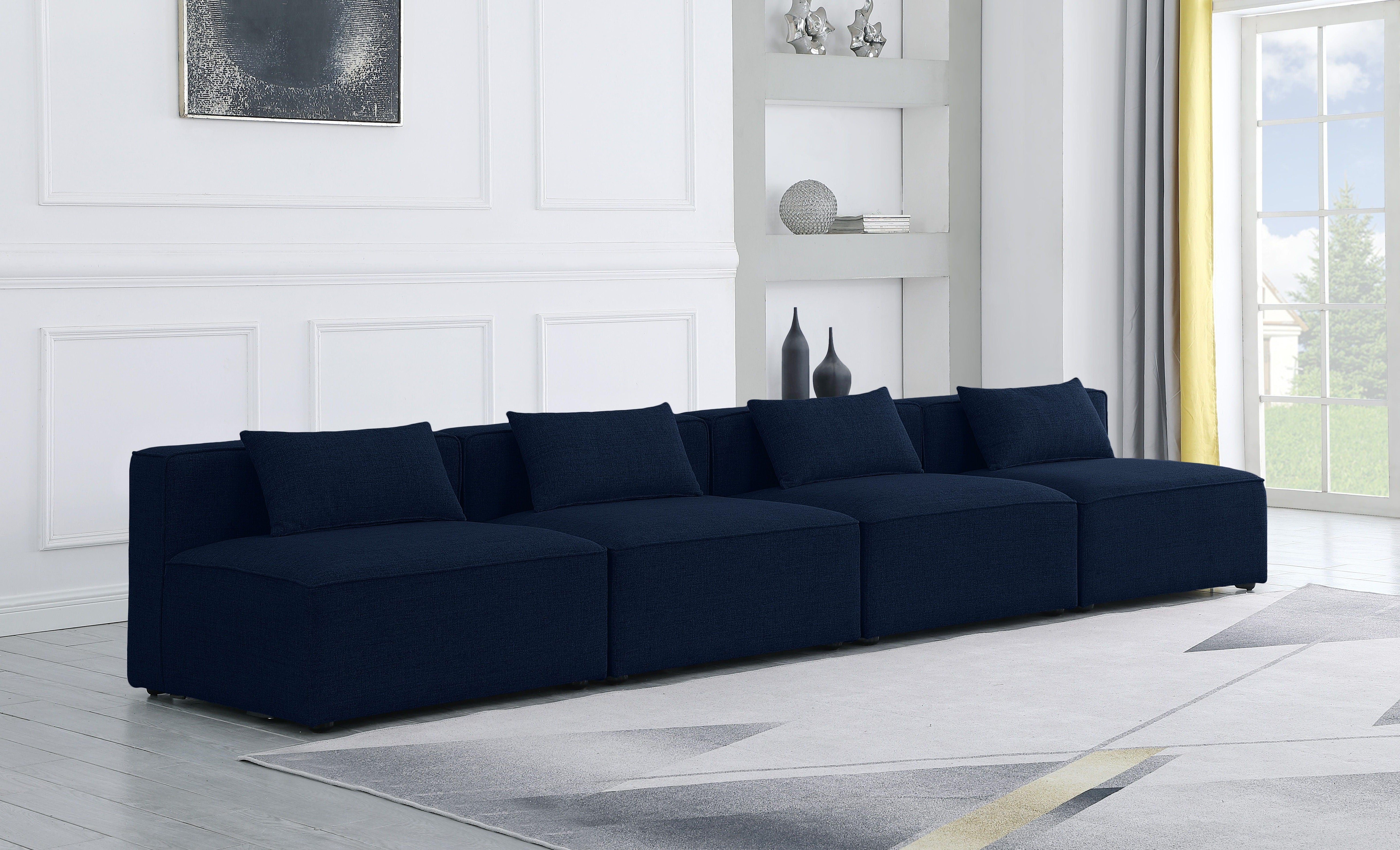 Meridian Furniture - Cube - Modular Sofa Armless 4 Seats - 5th Avenue Furniture