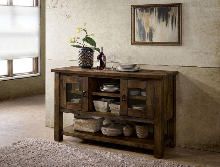 Furniture of America - Kristen - Server - Rustic Oak - 5th Avenue Furniture