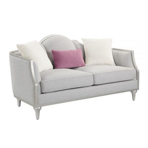 ACME - Kasa Loveseat - Beige Linen - 5th Avenue Furniture