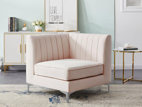 Meridian Furniture - Alina - Corner Chair - 5th Avenue Furniture