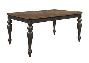 Crown Mark - Hilara - Dining Table (18 Leaf) - Brown - 5th Avenue Furniture