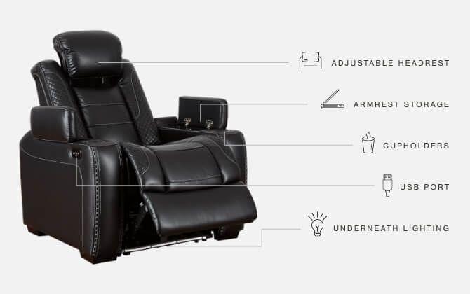 Signature Design by Ashley® - Party Time - Power Recliner - 5th Avenue Furniture