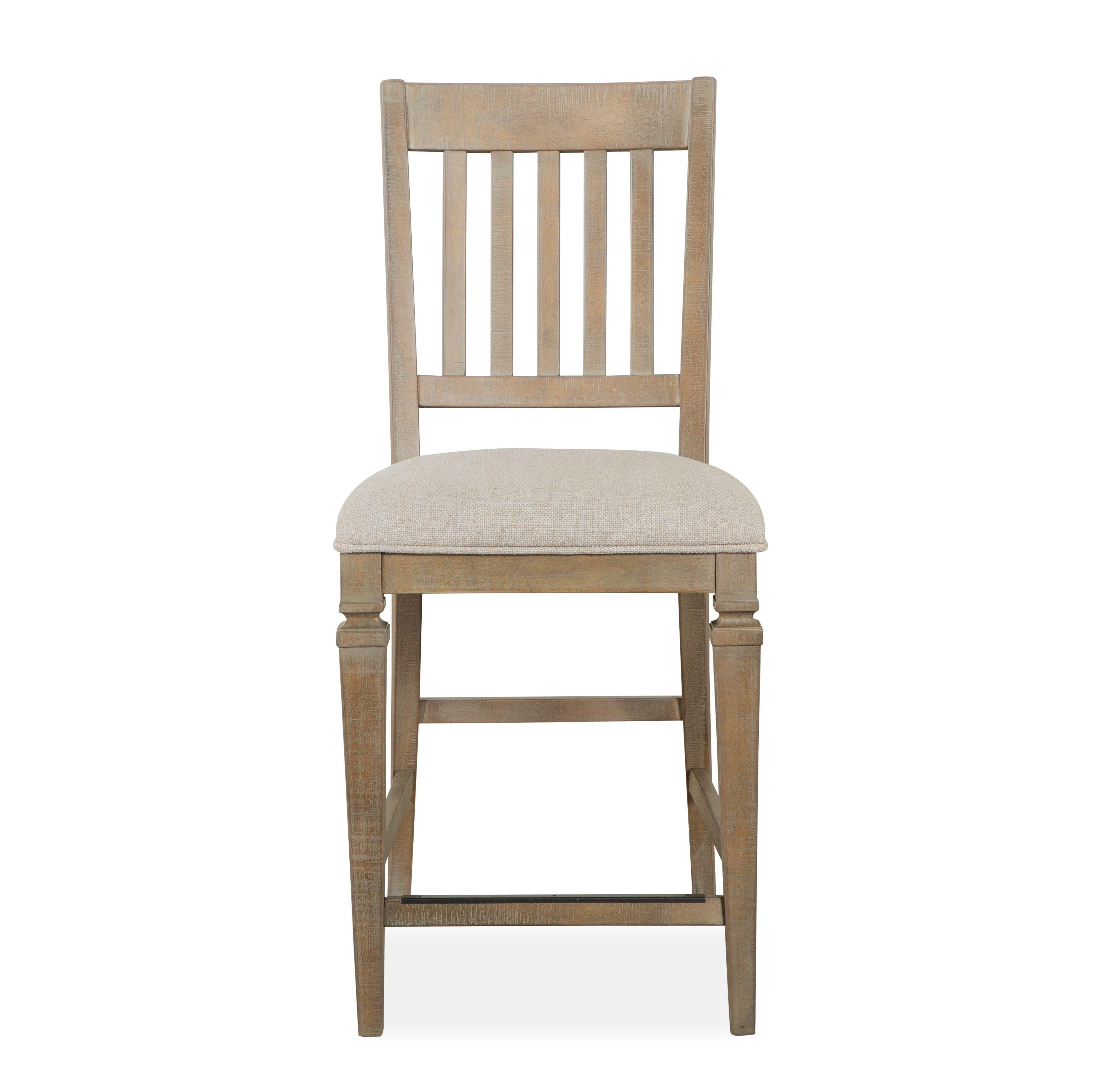 Magnussen Furniture - Lancaster - Counter Dining Chair With Upholstered Seat (Set of 2) - Dovetail Grey - 5th Avenue Furniture