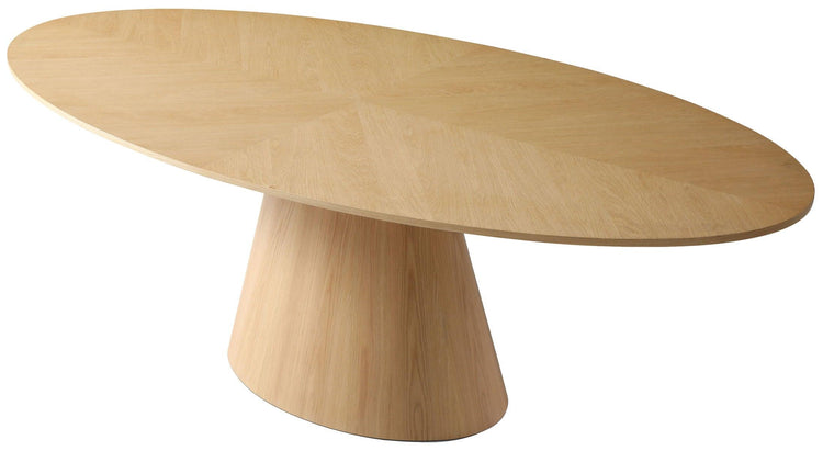 Meridian Furniture - Gavin - Dining Table - White Oak - 5th Avenue Furniture