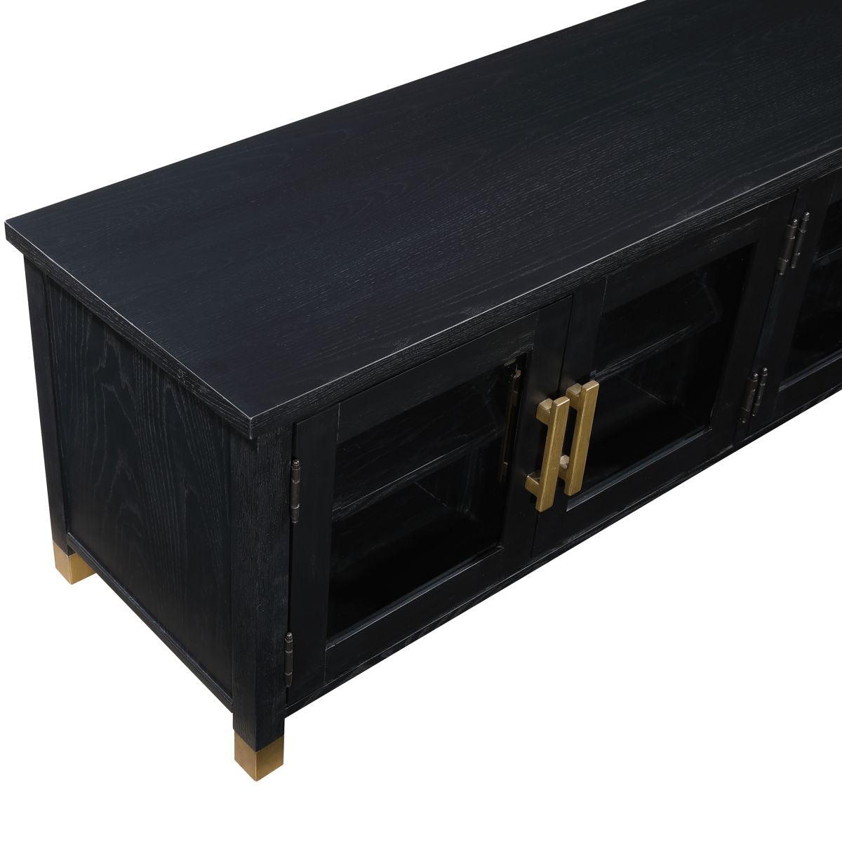 Steve Silver Furniture - Yves - TV Stand - Black - 5th Avenue Furniture