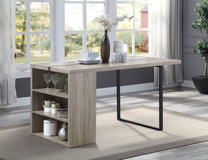 ACME - Patwin - Dining Table - Gray Oak & Black Finish - 5th Avenue Furniture