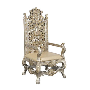 ACME - Danae - Dining Chair (Set of 2) - PU, Champagne & Gold Finish - 5th Avenue Furniture