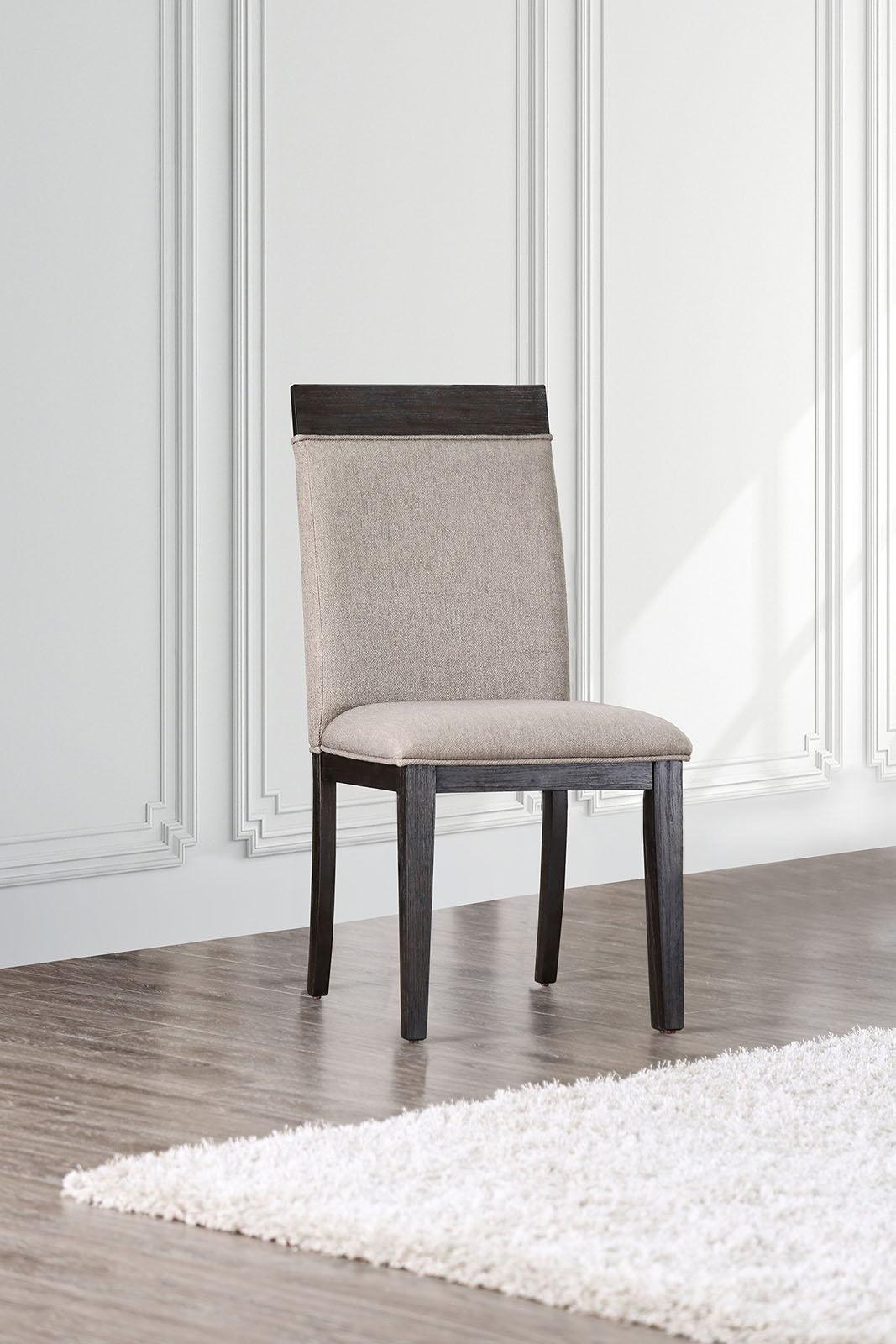 Furniture of America - Modoc - Side Chair (Set of 2) - Espresso / Beige - 5th Avenue Furniture