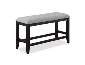 Crown Mark - Frey - Counter Height Bench - Black - 5th Avenue Furniture