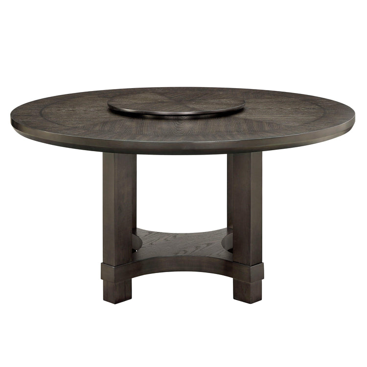 Crown Mark - Jeffries - Round Table With Lazy Susan - Espresso - 5th Avenue Furniture