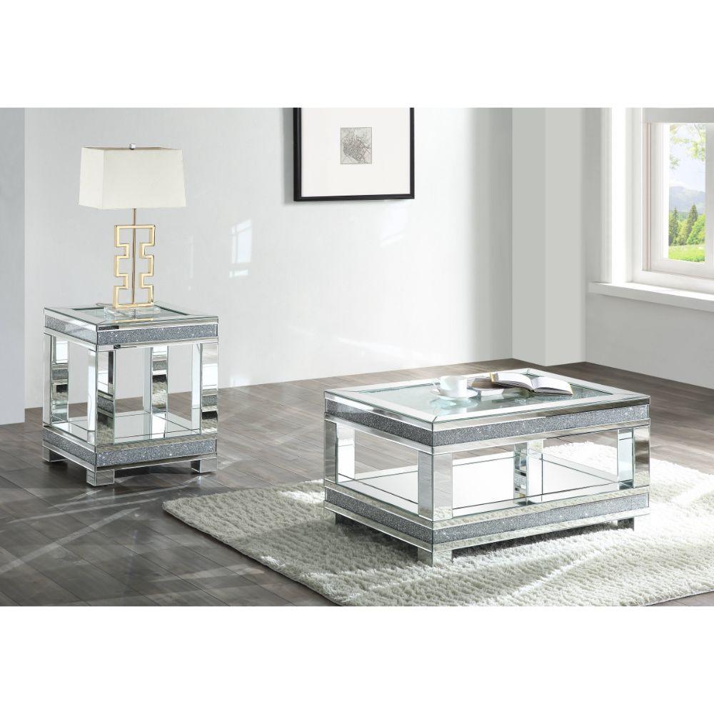 ACME - Noralie - Coffee Table - Pearl Silver - 5th Avenue Furniture