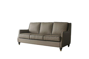 ACME - House - Marchese Sofa - Tan PU & Tobacco Finish - 5th Avenue Furniture