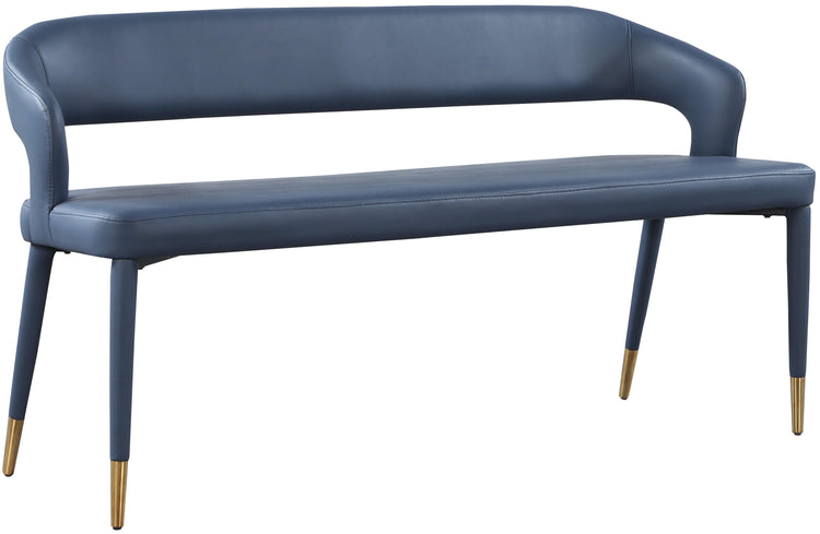 Meridian Furniture - Destiny - Bench - Navy - 5th Avenue Furniture