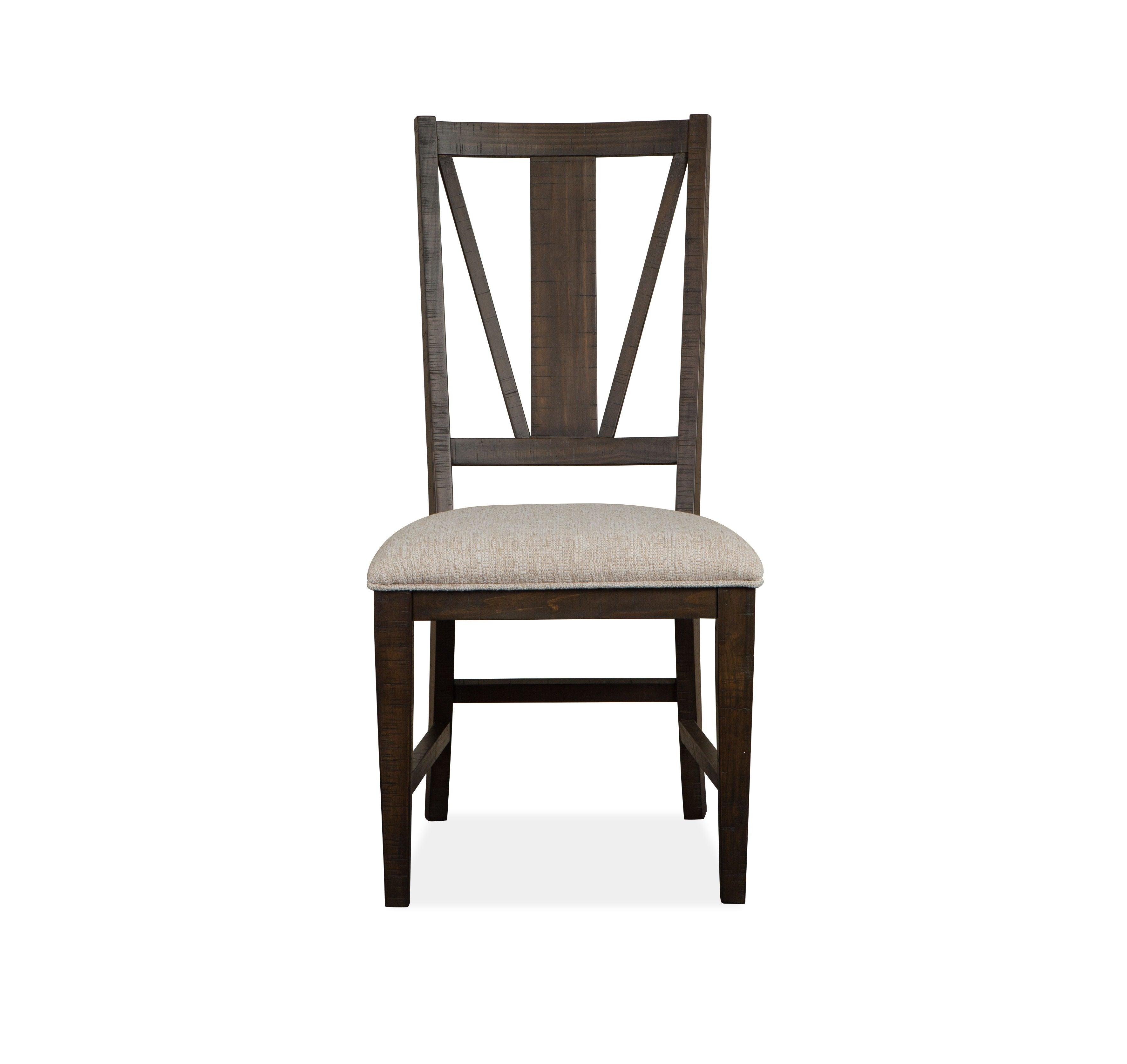 Magnussen Furniture - Westley Falls - Dining Side Chair With Upholstered Seat (Set of 2) - Graphite - 5th Avenue Furniture