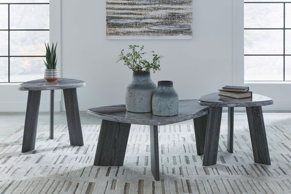 Bluebond - Gray - Occasional Table Set (Set of 3) - 5th Avenue Furniture