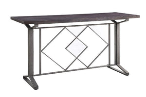 ACME - Evangeline - Counter Height Table - Salvaged Brown & Black Finish - 5th Avenue Furniture