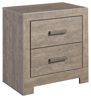 Ashley Furniture - Culverbach - Gray - Two Drawer Night Stand - 5th Avenue Furniture