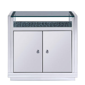 ACME - Nysa - Accent Table - Pearl Silver - 5th Avenue Furniture