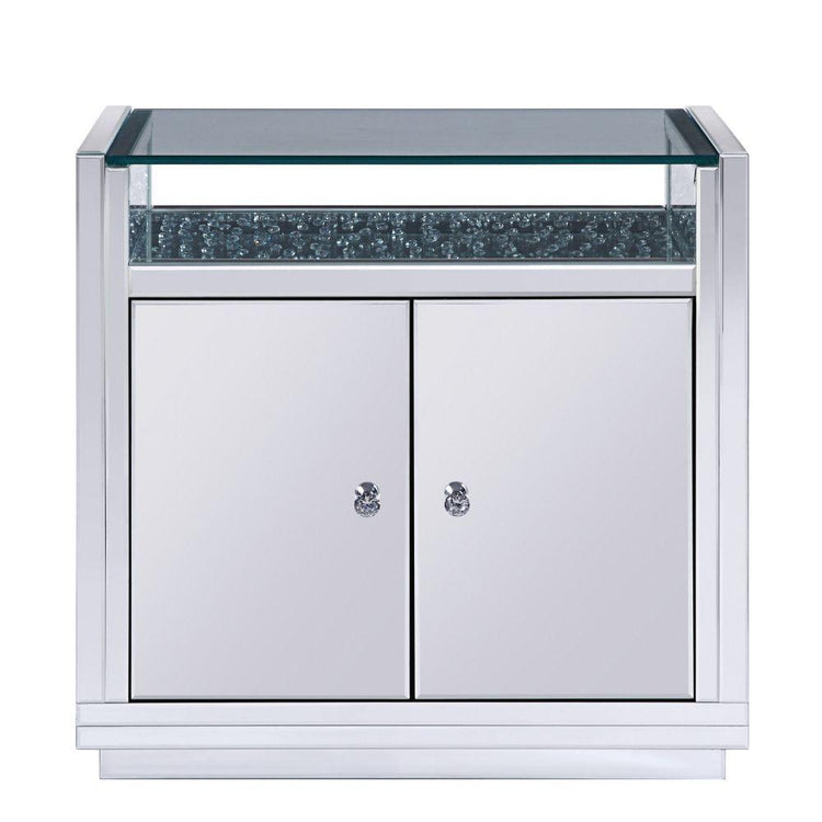 ACME - Nysa - Accent Table - Pearl Silver - 5th Avenue Furniture