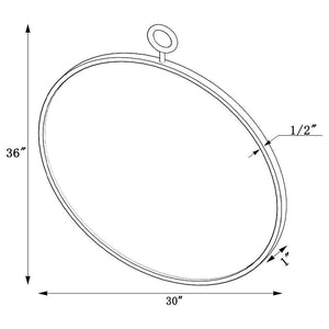 CoasterEveryday - Eulaina - Round Mirror - Gold - 5th Avenue Furniture