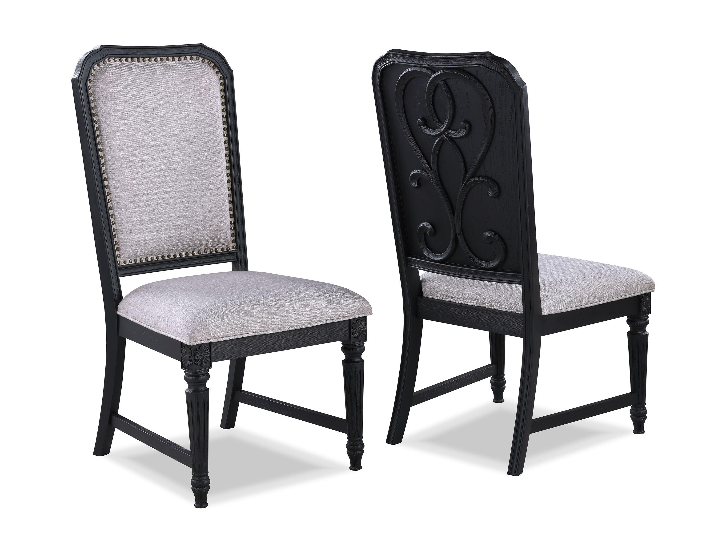 Crown Mark - Kingsbury - Side Chair (Set of 2) - Gray - 5th Avenue Furniture
