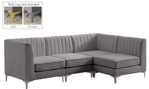 Meridian Furniture - Alina - 4 Pc. Sectional - 5th Avenue Furniture
