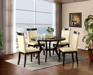 Furniture of America - Downtown - Round Dining Table - Espresso - 5th Avenue Furniture