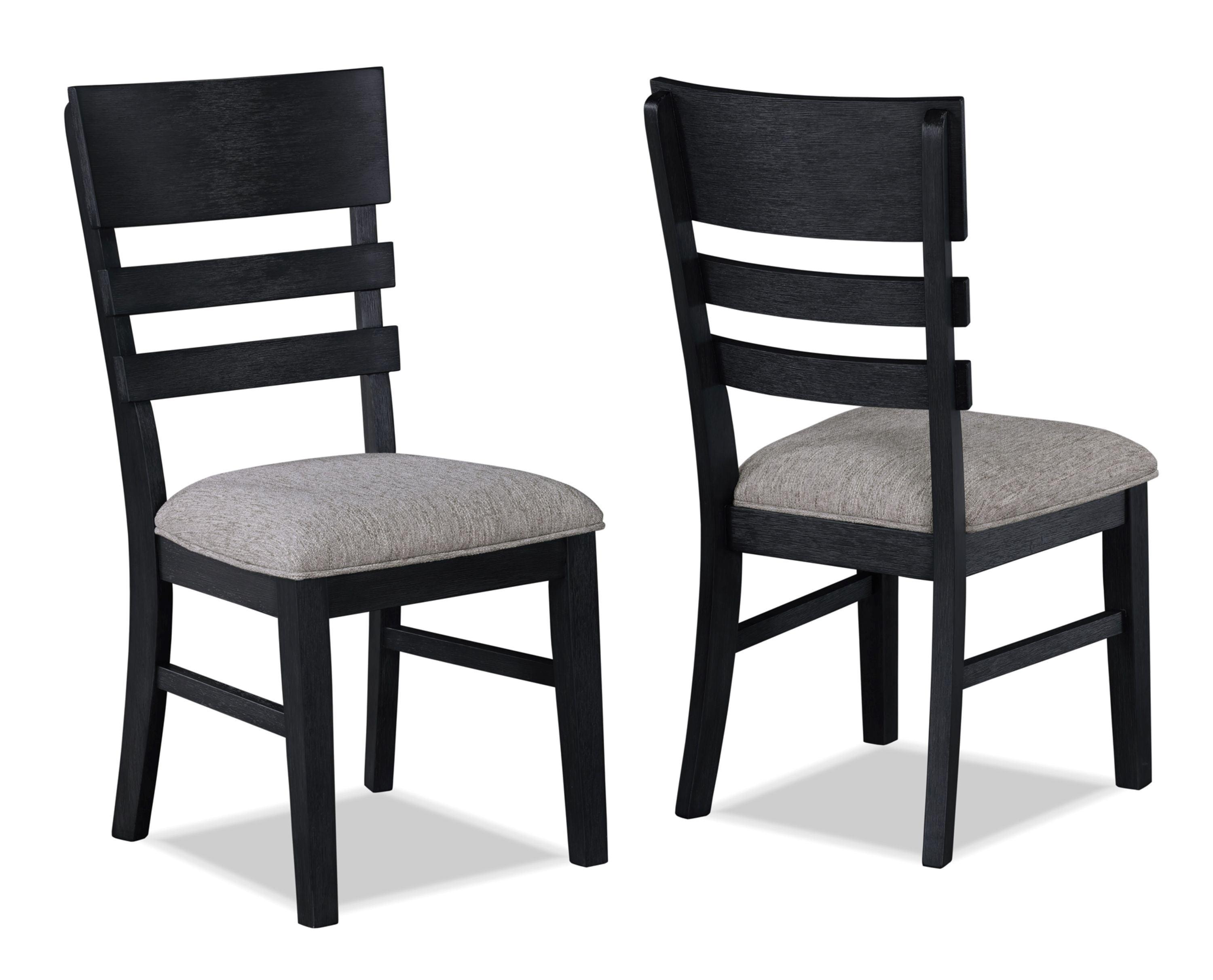 Crown Mark - Guthrie - Side Chair (Set of 2) - Charcoal & Gray - 5th Avenue Furniture