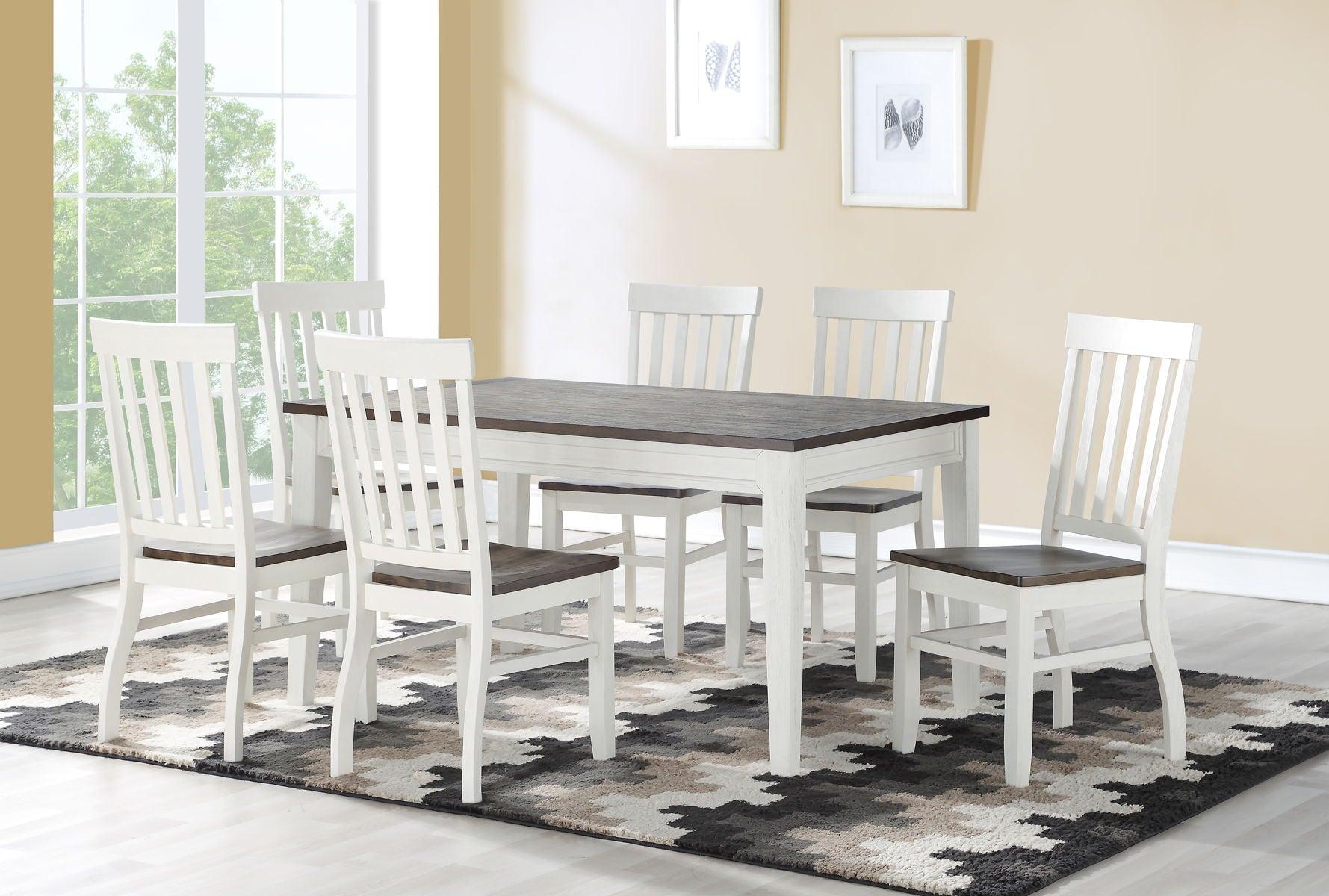 Steve Silver Furniture - Cyalie - 7 Piece Dining Set - White - 5th Avenue Furniture