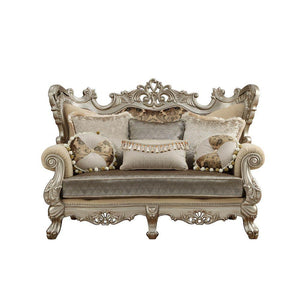 ACME - Ranita - Loveseat - Fabric & Champagne - 5th Avenue Furniture